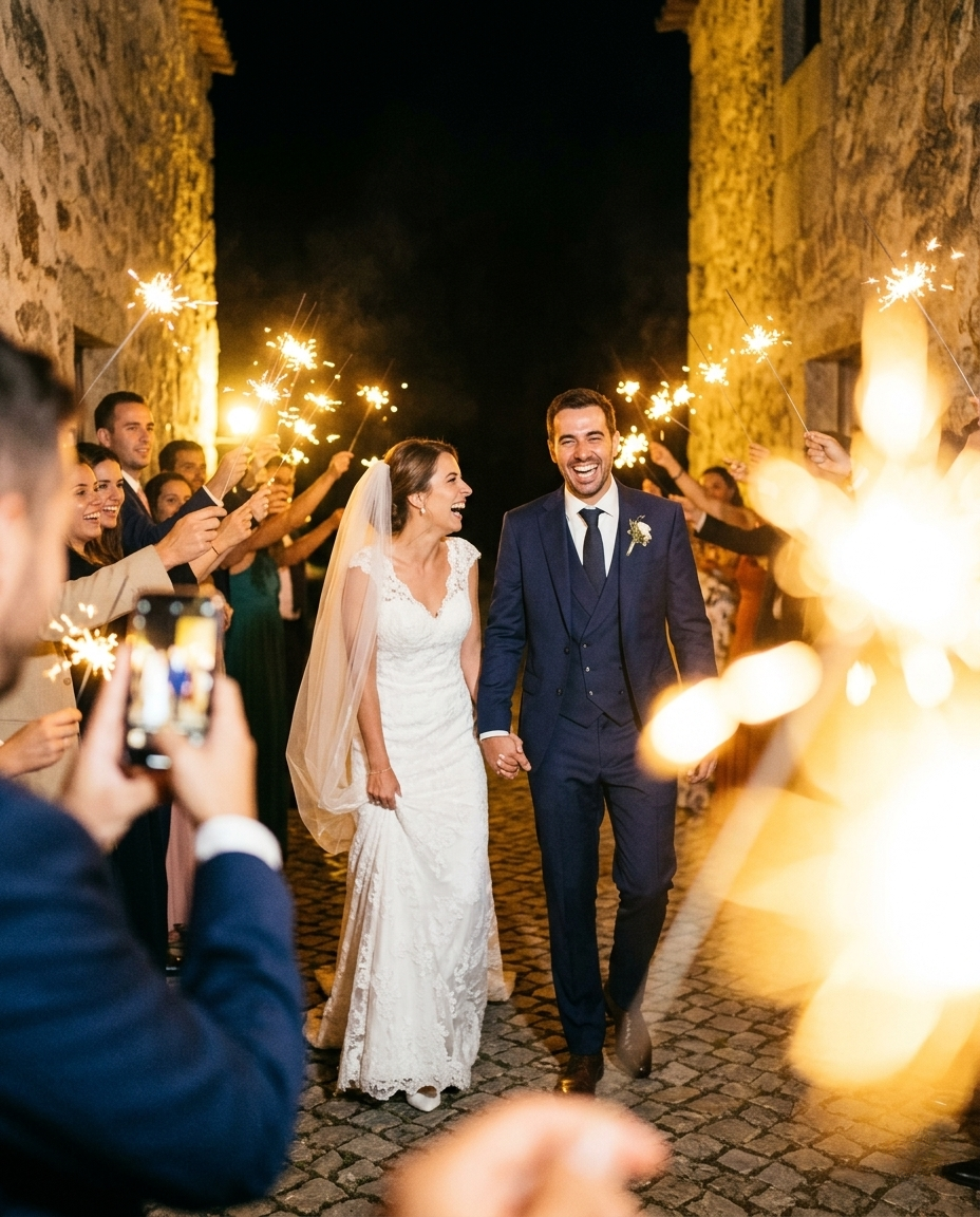 Como criar um ambiente mágico num casamento à noite