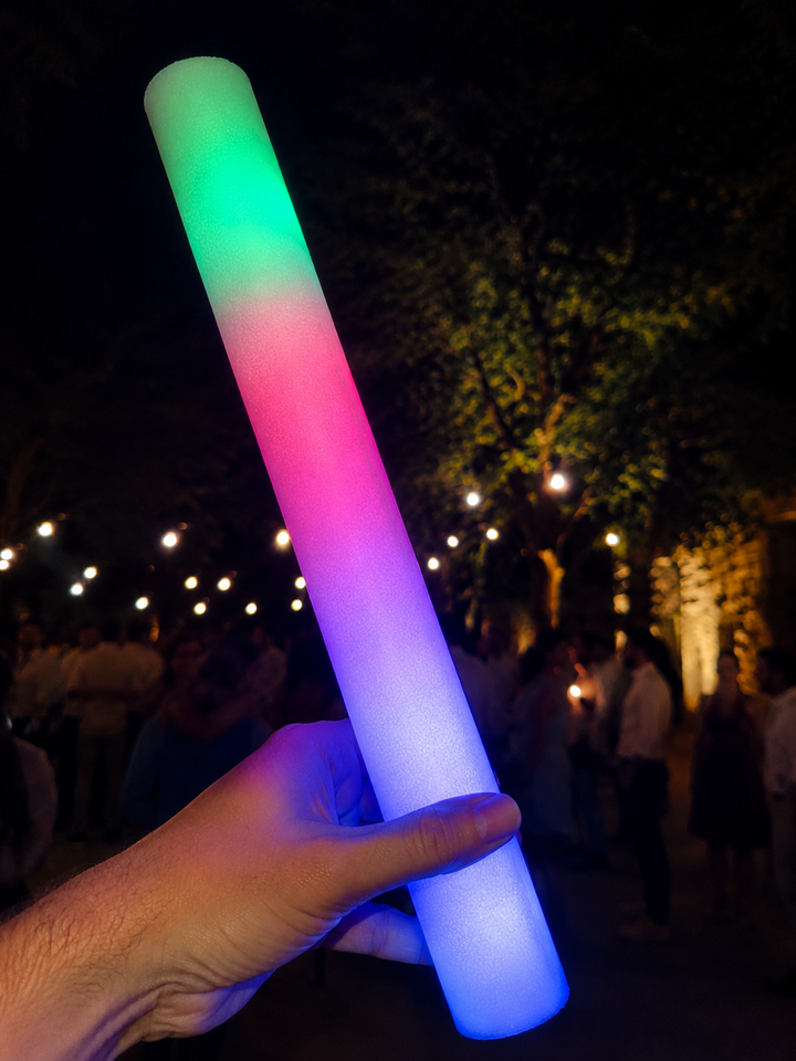 Bastões LED para Casamento - Pack 9 uni. , Preço incrivel, Luz para noite toda
