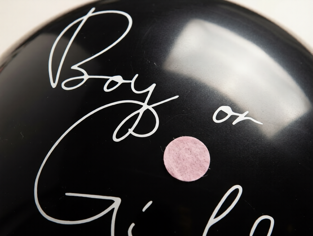 Balão Revelação de Género Menina — 1 Metro de Surpresa, Emoção e Confetis Rosa 🎀