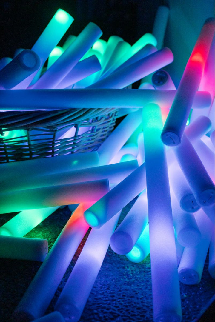 Bastões LED para Casamento - Pack 9 uni. , Preço incrivel, Luz para noite toda