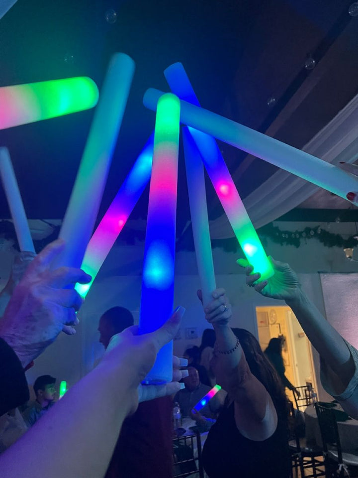 Bastões LED para Casamento - Pack 9 uni. , Preço incrivel, Luz para noite toda