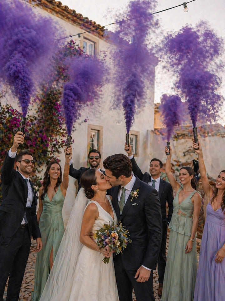 Tocha de Fumo Roxo 80 segundos — Mistério, Sofisticação e um Visual Verdadeiramente Único
