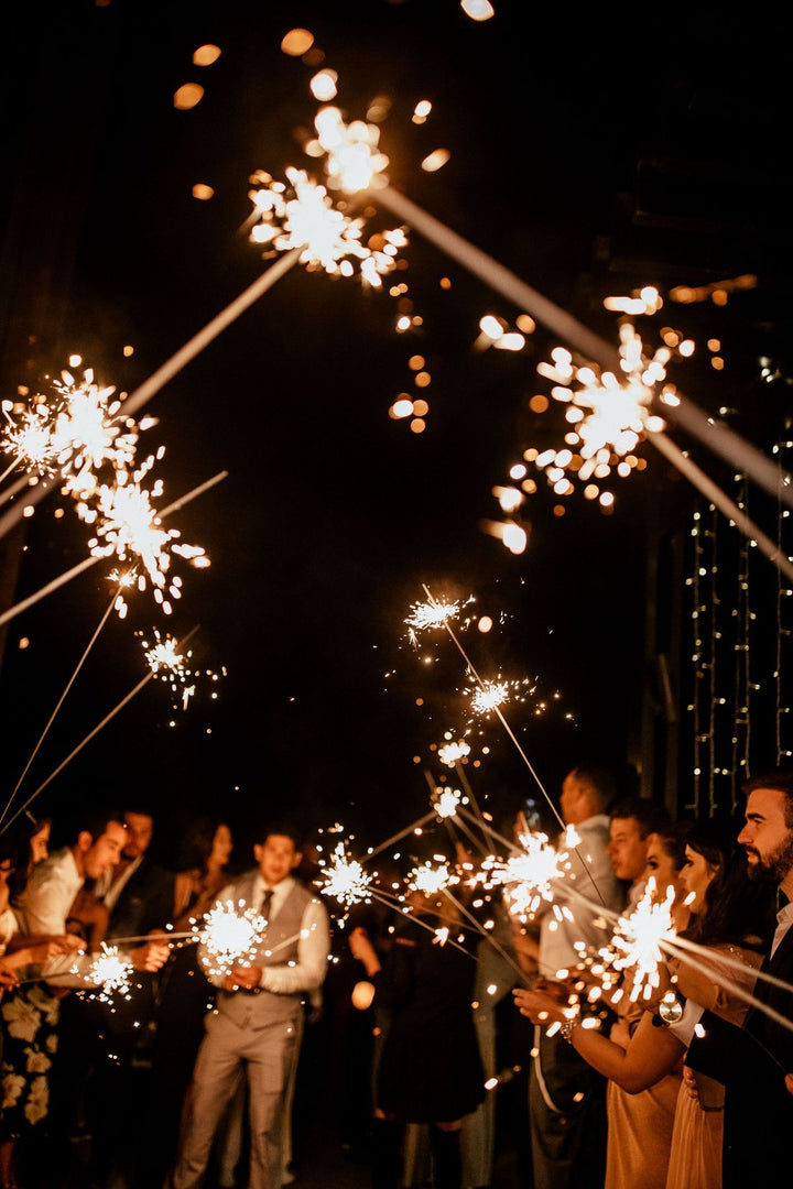 Sparklers Casamento - 20 Uni., Entrega 24/48H, Preço incrível, Brilho Infinito