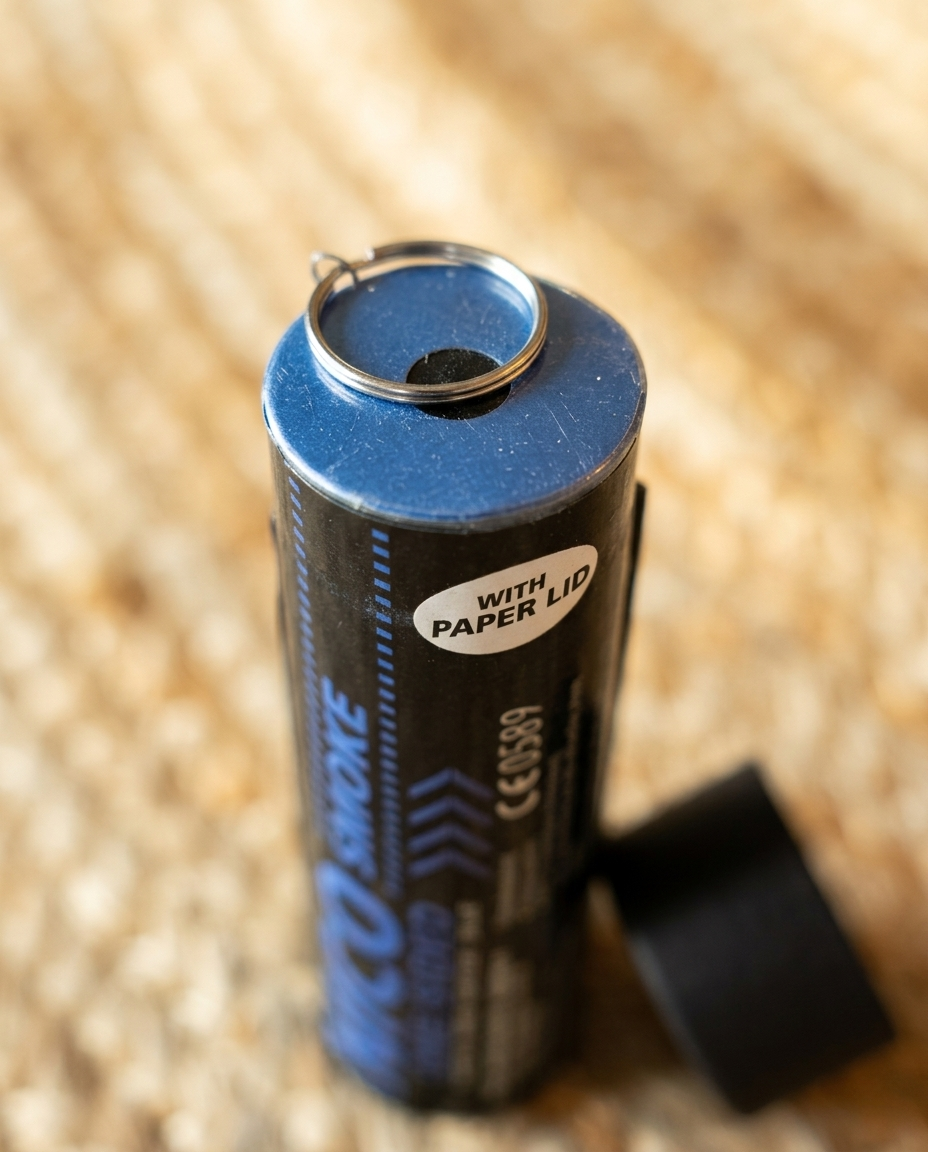Tocha de Fumo Azul 80 segundos — Intensidade e Cor num Único Momento